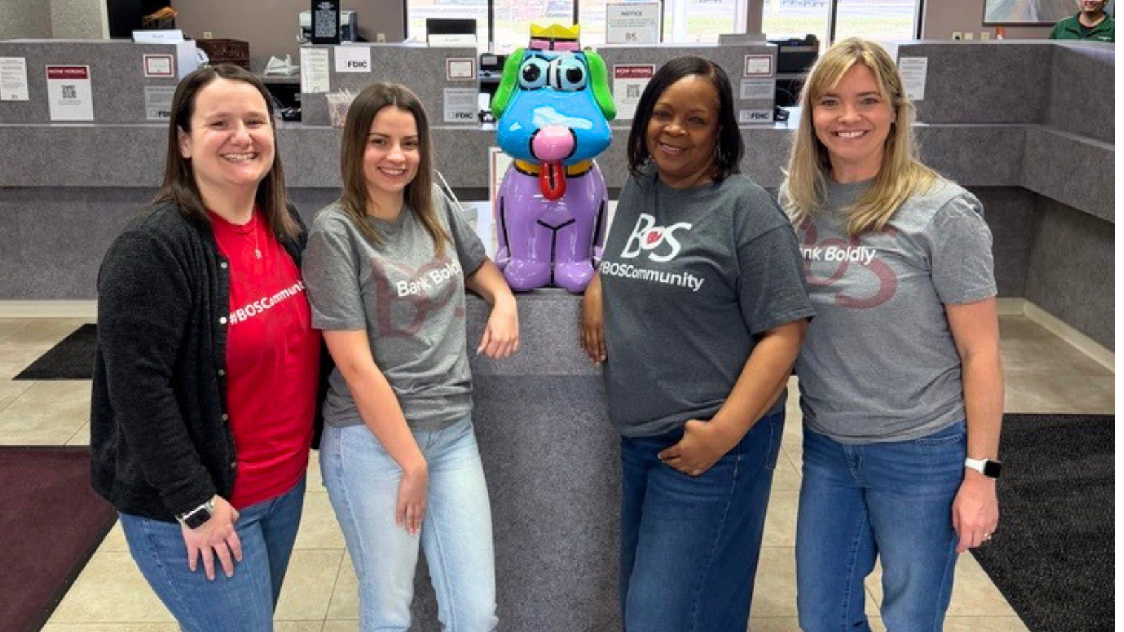 BOS Dog joined BOS employees and families to participate in the Susan G. Komen Walk for a Cure.